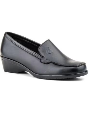 ALTO ESTILO ZAPATO MUJER PIEL CUÑA AM604 NEGRO