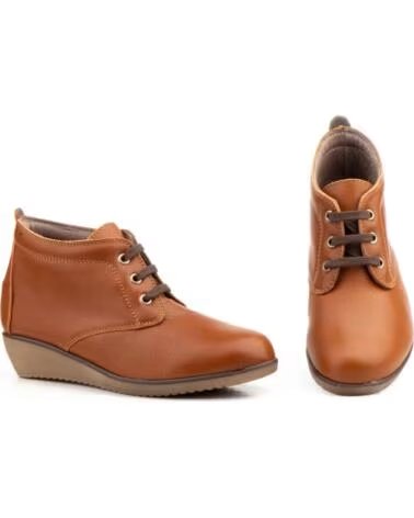 ALTO ESTILO BOTTINES FEMME CUIR MARRON LACETS MODÈLE AE398 MARRóN