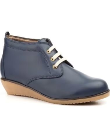 ALTO ESTILO LEDER STIEFELETTE SCHNÜRUNG AE398 AZUL