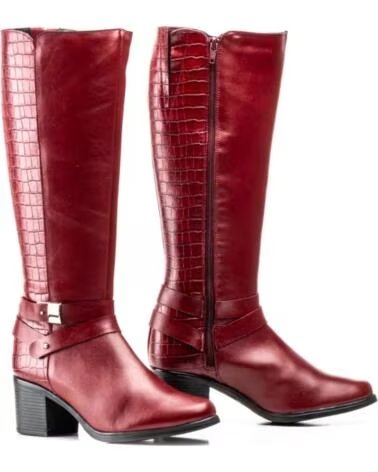 JAM BOTAS DE CAÑA ALTA DE PIEL PARA MUJER MODELO 91175 AZUL