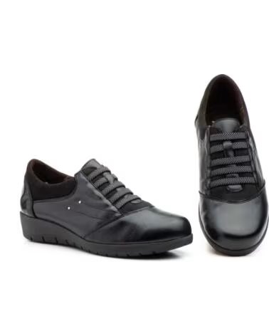 JAM LEDER HALBSCHUHE ELASTISCH MODELL 5567 SCHWARZ NEGRO