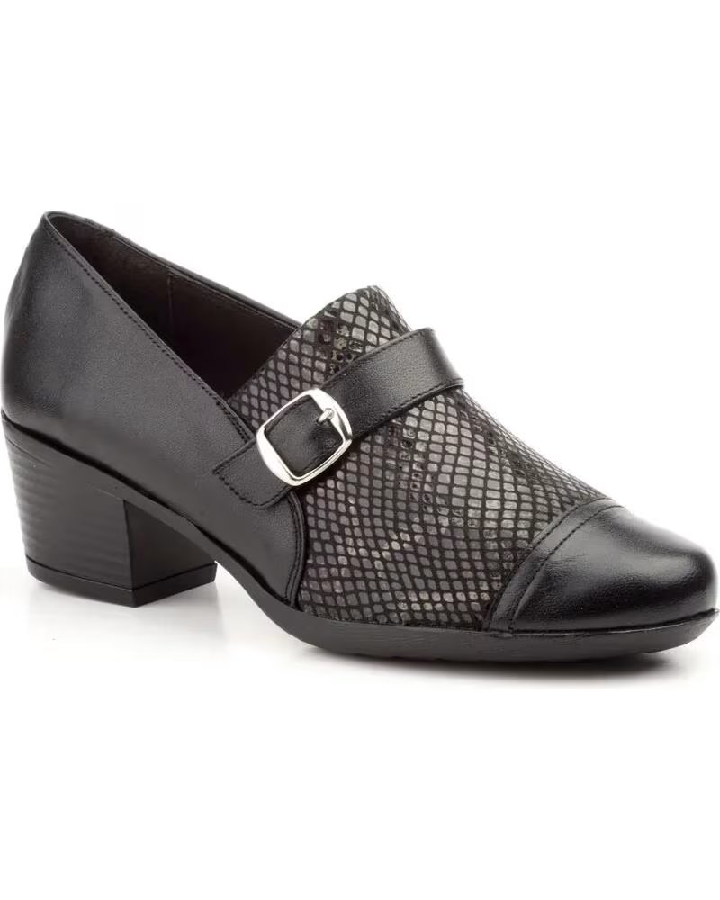 JAM SCHUHE LEDER LYCRA SCHNALLE MODELL 5400 NEGRO
