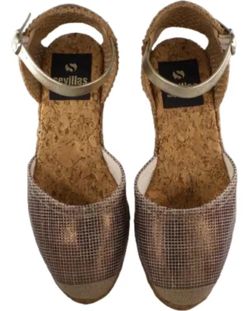 SEVILLAS ESPADRILLAS CON ZEPPA DA DONNA MODELLO 4T50-449 ARANCIONE NARANJA