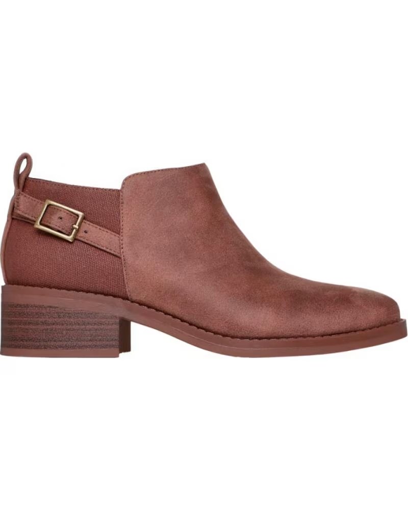 SKECHERS BOBS WANDER LUXE BOTINES DE TACÓN MARRÓN