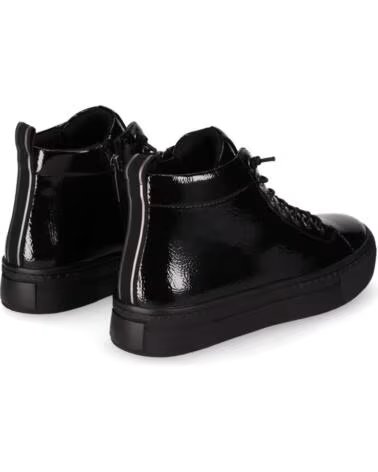 CHIKA10 RE AIRA 02 WOMEN´S PATENT LEATHER TRAINERS BLACK NEGRO-BLACK