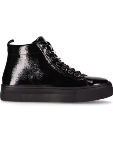 CHIKA10 RE AIRA 02 WOMEN´S PATENT LEATHER TRAINERS BLACK NEGRO-BLACK