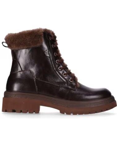 CHIKA10 TRUMPET 01 BOTTINES FEMME EN CUIR SYNTHÉTIQUE À TALON BAS MARRON MARRON-BROWN