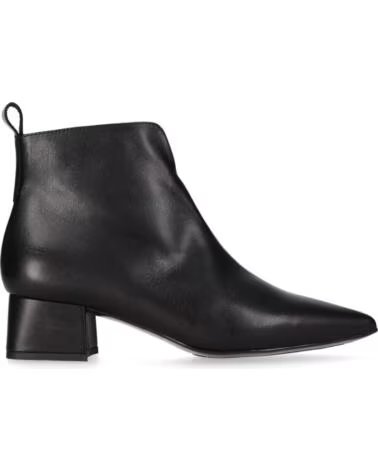 CHIKA10 ST KIWY 06 BOTINES PIEL DE MUJER TACÓN MEDIO NEGRO-BLACK