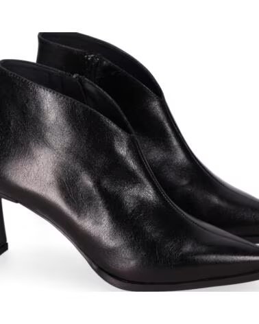 CHIKA10 ST KIWY 04 BOTINES DE PIEL PARA MUJER TACÓN ALTO NEGRO-BLACK