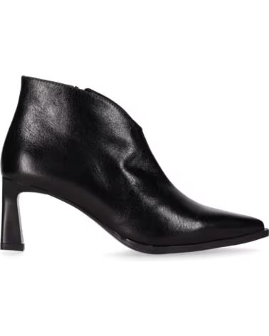CHIKA10 ST KIWY 04 BOTINES DE PIEL PARA MUJER TACÓN ALTO NEGRO-BLACK