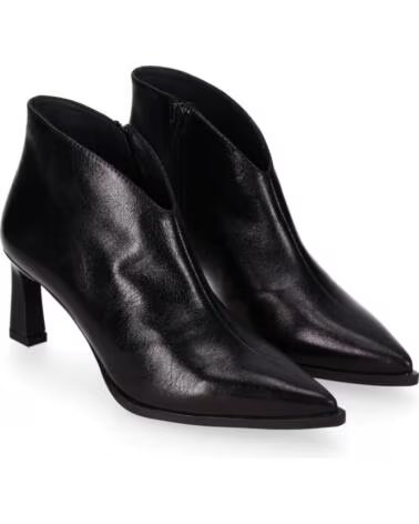 CHIKA10 ST KIWY 04 BOTINES DE PIEL PARA MUJER TACÓN ALTO NEGRO-BLACK