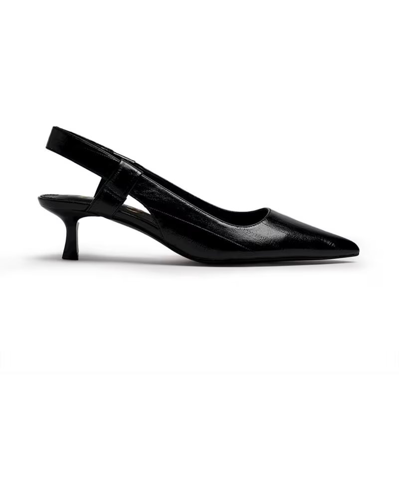 ESCARPINS SLINGBACK À TALONS MTNG 55764 NOIR NEGRO