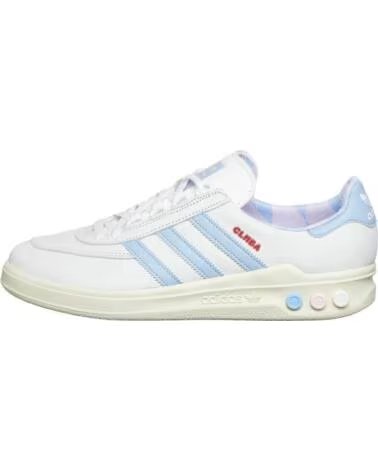 BASKETS ADIDAS CLMBA GX6182 BLANCHES ET BLEU CLAIR WHITE