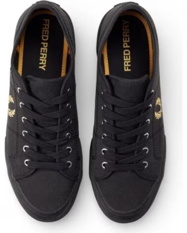 ZAPATILLAS FRED PERRY B708 VINTAGE TENNIS CANVAS B2332 90A BLACK