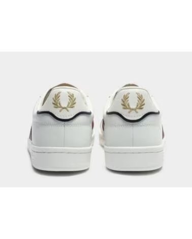 ZAPATILLAS FRED PERRY B721 LEATHER SIDE PANEL PORCELANA WHITE