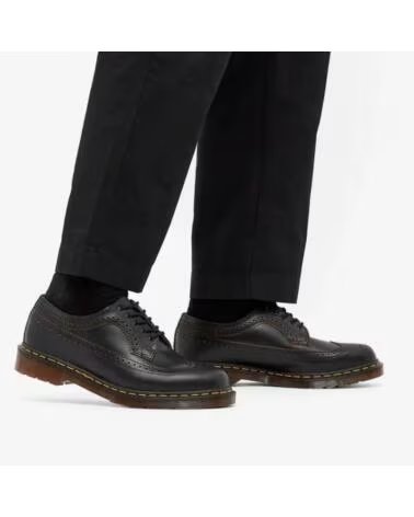 DR MARTENS ZAPATOS BLUCHER VINTAGE 3989 QUILON MADE IN ENGLAND NEGRO BLACK