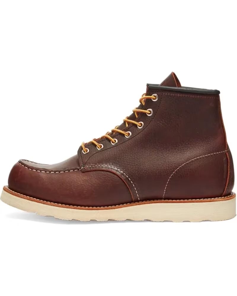 RED WING 8138 HERITAGE WORK 6 MOC TOE BOOT BRIAR OIL SLICK 44 BROWN