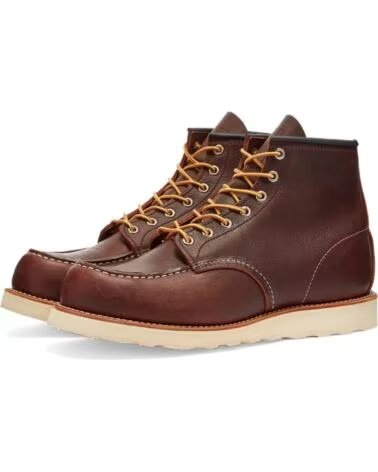 RED WING 8138 HERITAGE WORK 6 MOC TOE BOOT BRIAR OIL SLICK 44 BROWN