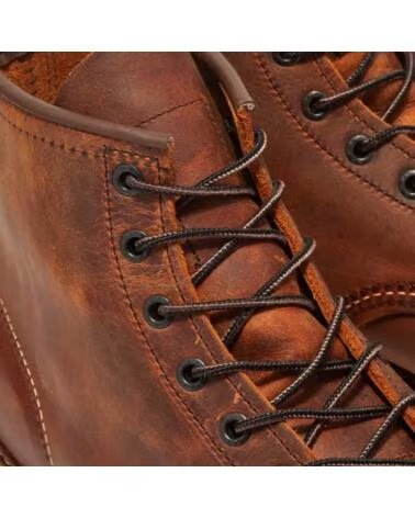 RED WING 1907 HERITAGE WORK 6 MOC TOE BOOT COPPER ROUGH TOUGH BROWN