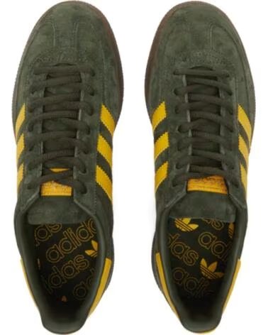 ADIDAS HANDBALL SPEZIAL 5748 NIGHT CARGO TRIBE YELLOW GUM DARK GREEN