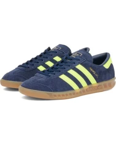 ADIDAS HAMBURG JS0678 ZAPATILLAS CASUAL NIGHT INDIGO SOLAR YELLOW GOLD METALLIC NAVY