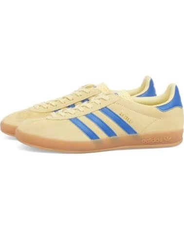 ADIDAS GAZELLE INDOOR JH5406 ZAPATILLAS POWDER YELLOW ROYAL BLUE CLOUD WHITE 44