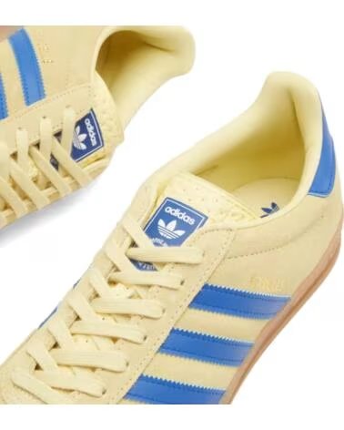 ADIDAS GAZELLE INDOOR JH5406 ZAPATILLAS POWDER YELLOW ROYAL BLUE CLOUD WHITE 44
