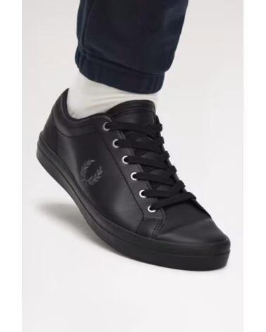 ZAPATILLAS FRED PERRY BASELINE LEATHER B1306 NEGRO BLACK