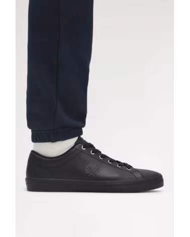 ZAPATILLAS FRED PERRY BASELINE LEATHER B1306 NEGRO BLACK