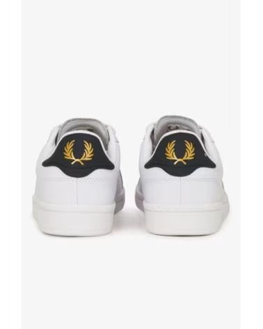 ZAPATILLAS FRED PERRY B721 LEATHER B6312 BLANCO MARINO WHITE
