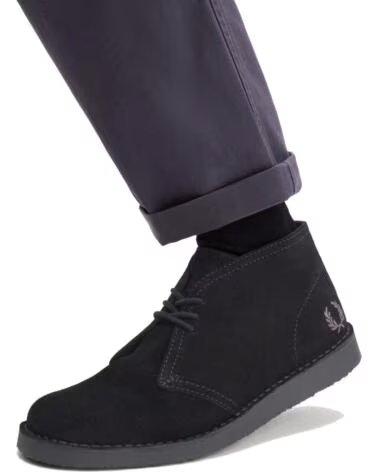 BOTAS FRED PERRY HAWLEY SUEDE B9352 BLACK