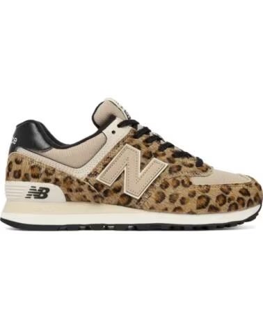 NEW BALANCE W574PN BROWN ANIMAL PRINT WOMEN´S SNEAKERS