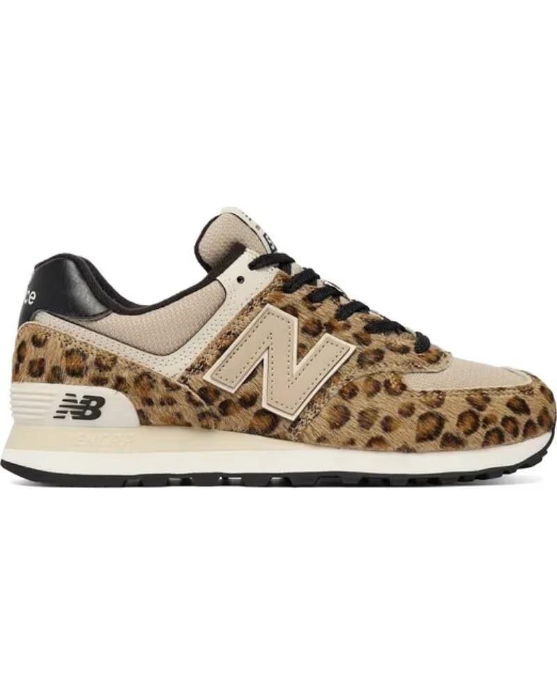 NEW BALANCE W574PN BROWN ANIMAL PRINT WOMEN´S SNEAKERS