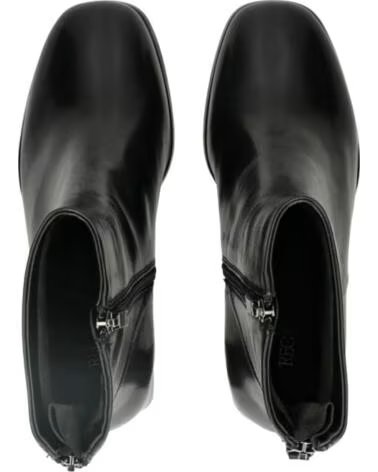 REGARDE LE CIEL DELICESHORT HAIR FUR CALI-01 BOTINES DE PIEL NEGROS NEGRO
