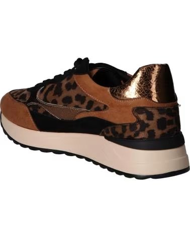 EXE SNEAKERS 161-62EX13 TEXTILE ANIMAL PRINT TEXTIL CAMEL BLACK
