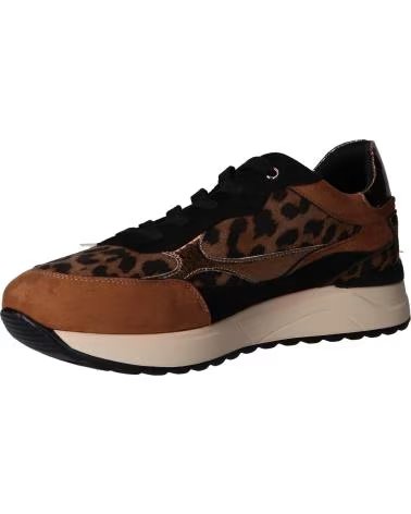 EXE SNEAKERS 161-62EX13 TEXTILE ANIMAL PRINT TEXTIL CAMEL BLACK