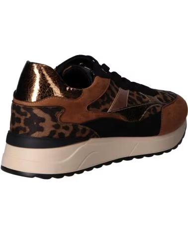 EXE SNEAKERS 161-62EX13 TEXTILE ANIMAL PRINT TEXTIL CAMEL BLACK