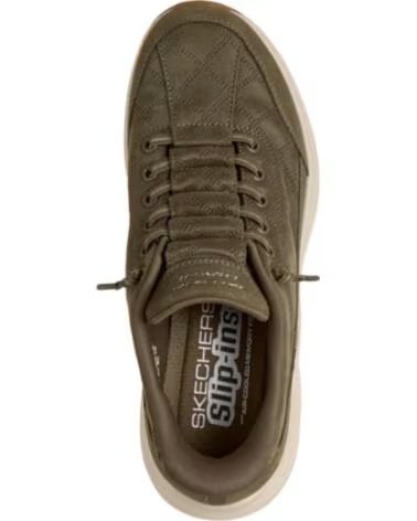 SKECHERS SNEAKERS MUJER CONTOUR FOAM COZY FIT NATURE VERDE