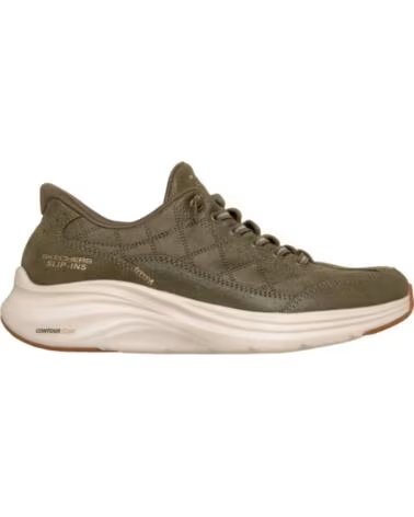 SKECHERS SNEAKERS MUJER CONTOUR FOAM COZY FIT NATURE VERDE
