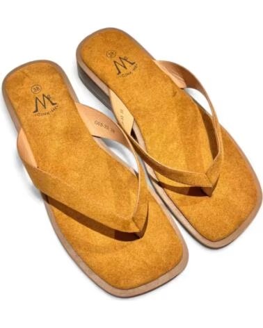 TIMBOS SANDALIA ESCLAVA PLANA CAMEL 133507 MARRóN