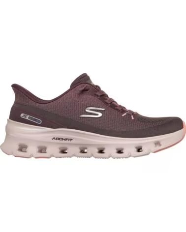 SKECHERS ARCH FIT GLIDE-STEP PRO SNEAKERS BROWN LILAC LILA