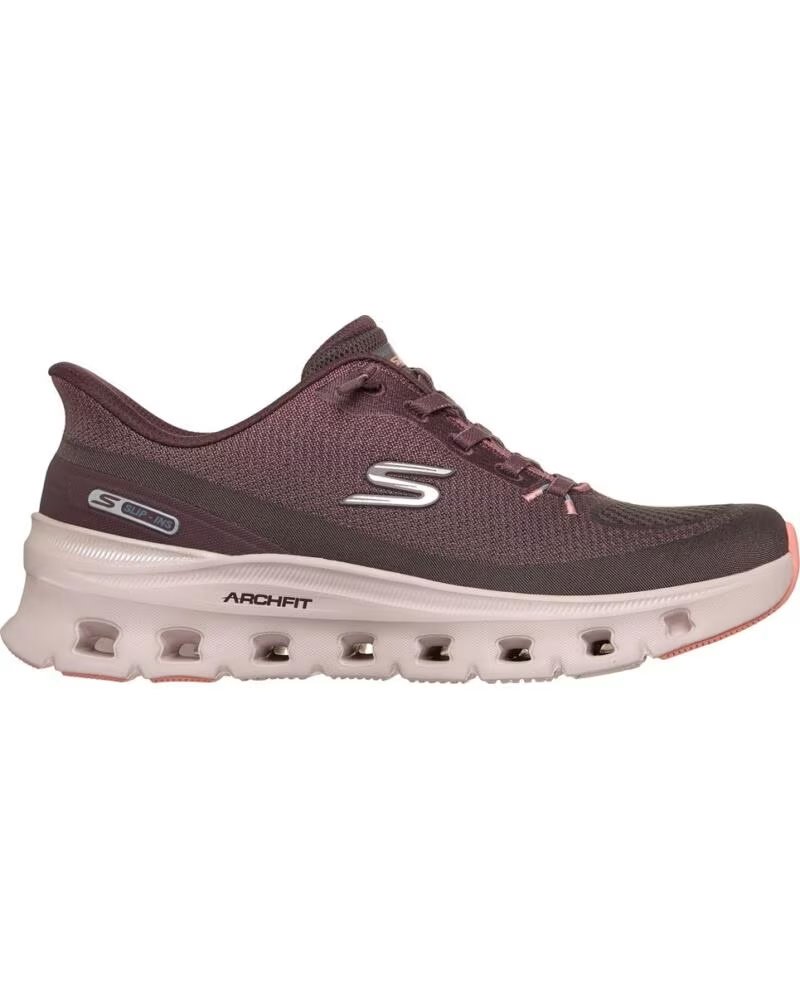 SKECHERS ARCH FIT GLIDE-STEP PRO SNEAKERS BROWN LILAC LILA