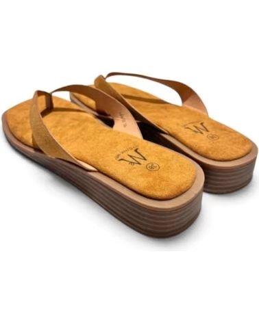 TIMBOS SANDALIA ESCLAVA PLANA CAMEL 133507 MARRóN