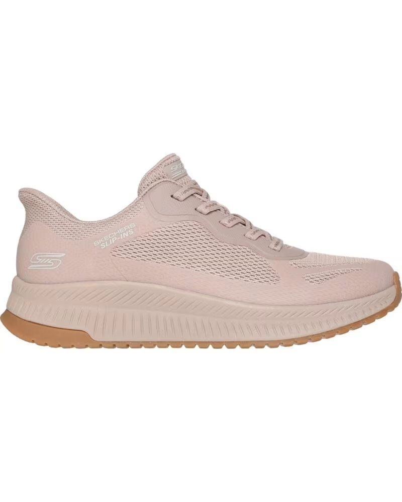 SKECHERS BOBS SQUAD 4 STAPLE LOOK BEIGE ZAPATILLAS MUJER BEIG