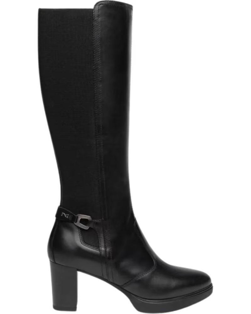 NERO GIARDINI BOTA ALTA PRESILHA SALTO 6 CM NEGRO