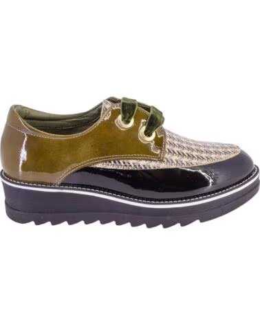 NIVAL PILAR005 ZAPATOS CON CORDONES DE MUJER NEGRO