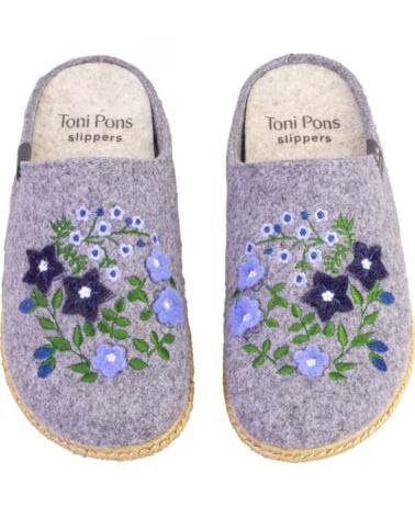 TONI PONS DELI-EF PANTUFAS DE MULHER CINZENTO GRIS
