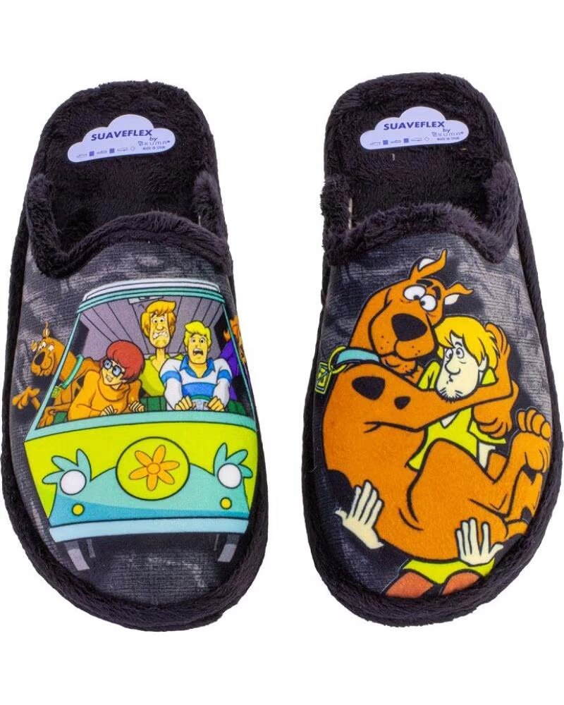 SUAVEFLEX 200-298 ZAPATILLAS DE CASA DE HOMBRE NEGRO
