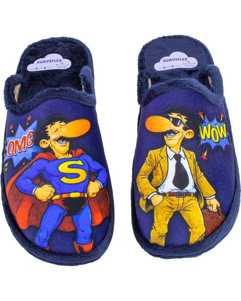 SUAVEFLEX 200-427 ZAPATILLAS DE CASA PARA HOMBRE AZUL MARINO