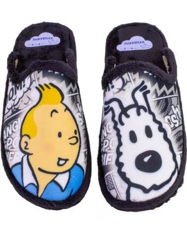SUAVEFLEX 200-252 ZAPATILLAS DE CASA DE HOMBRE NEGRO